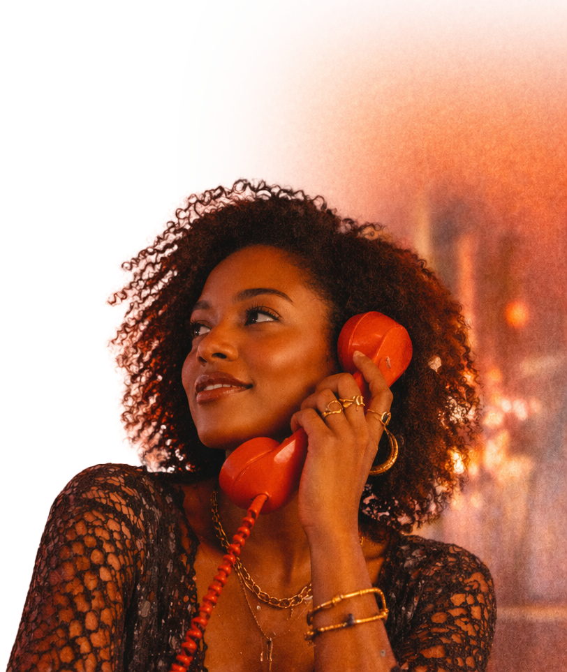 Woman on phone